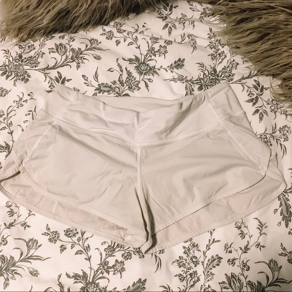 White Lululemon Shorts